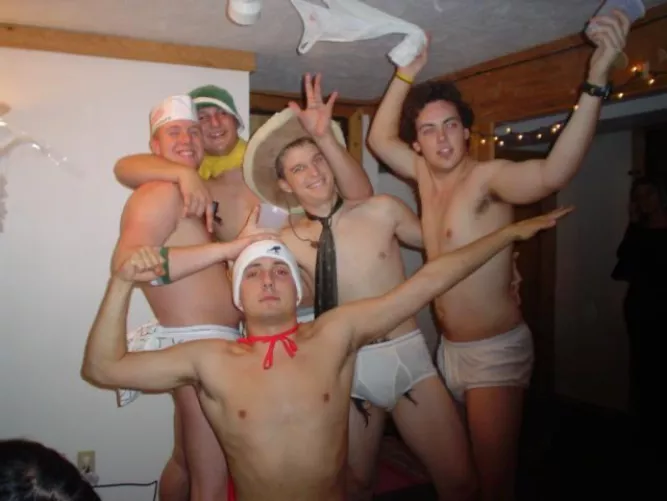 Pantless party by Primal_Mantis