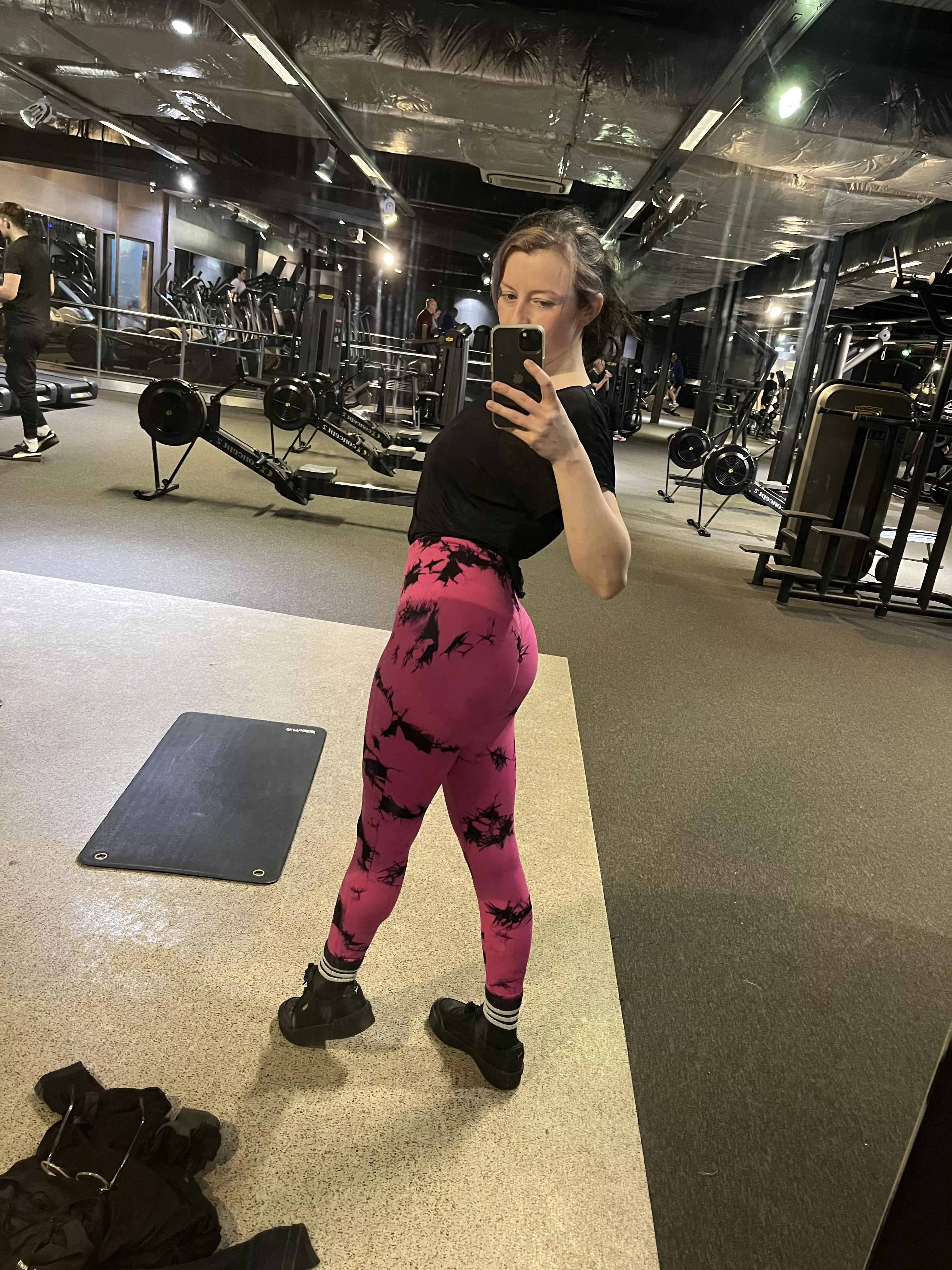 Post workout pic…. I fingered in the toilets straight after this pic hehe  posted by Clarabella_Leo