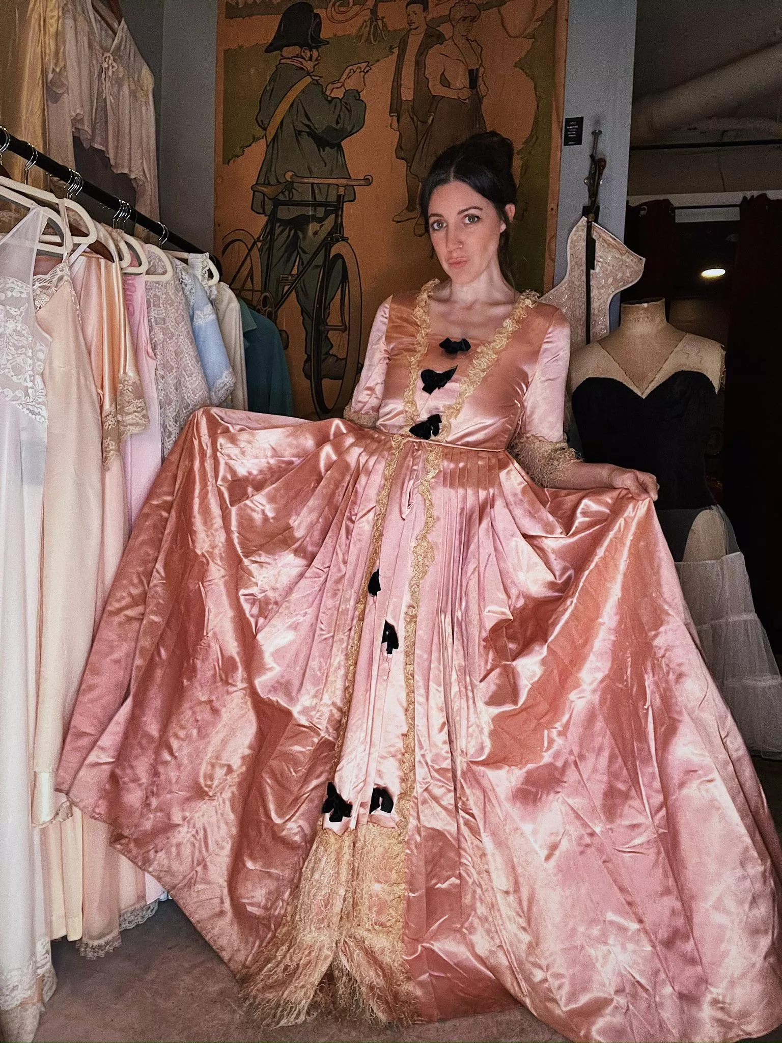 @prettysadiereed Just trying on some fun things at the antique store posted by PrettySadieReed