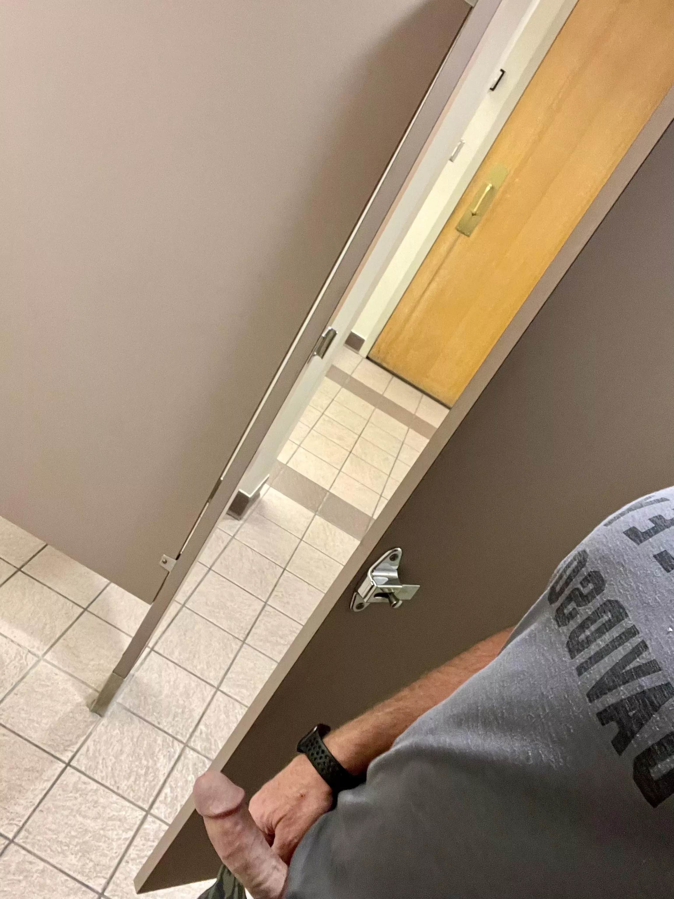 Public restroom boner! Glad no one walked in…. posted by Creepy-Razzmatazz-16