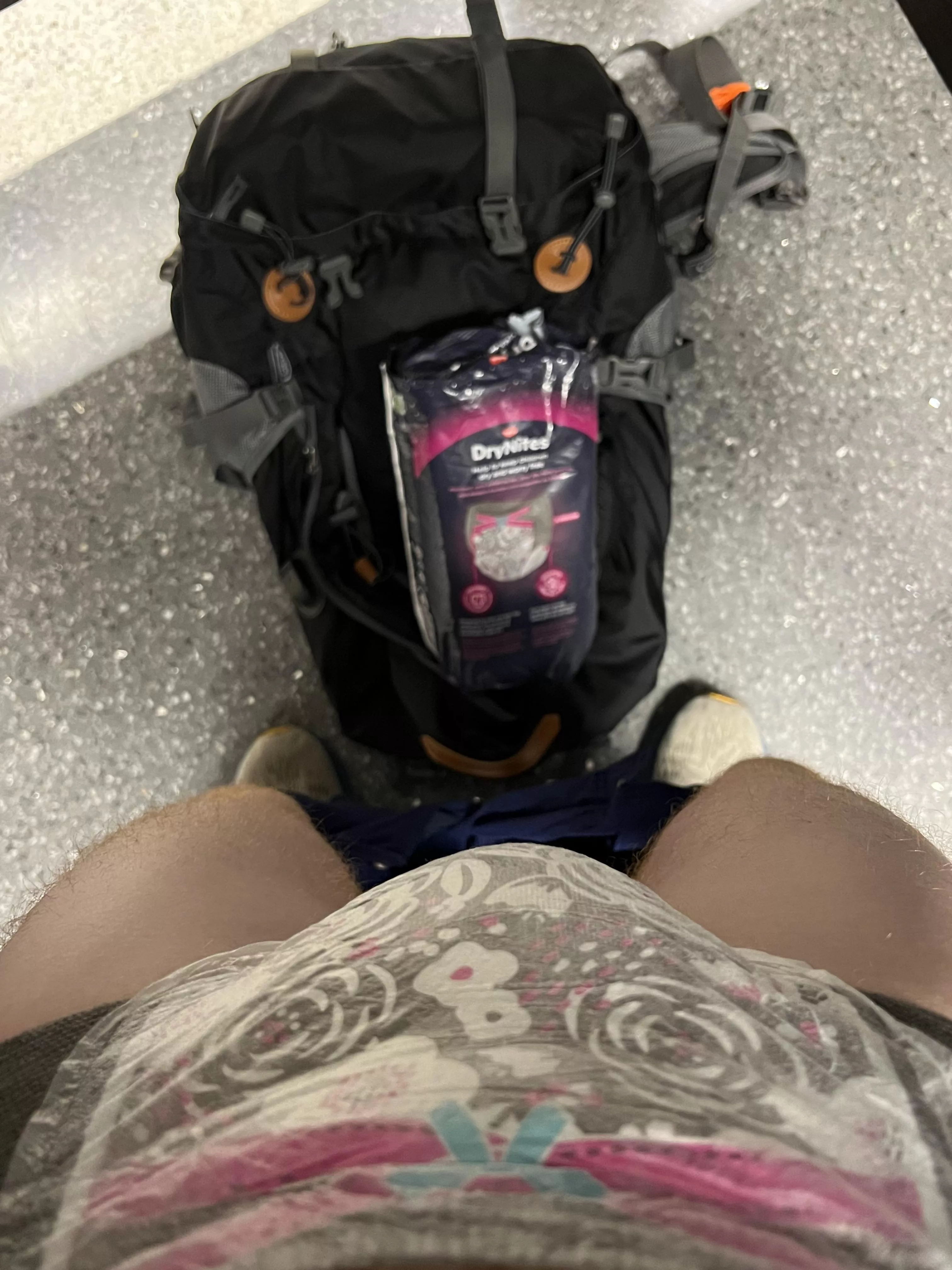 Pulled Up some Huggies just in case I dribble a little on the flight back from CAPCON! You can never be too safe! posted by 2InchPussyBedwetter