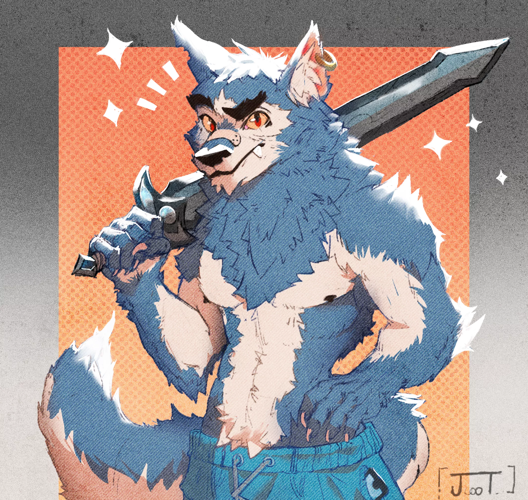 saving the world with pijamas and slipers... and a sword of course. artist twitter: @GerardSteinbock posted by notfoundnick111