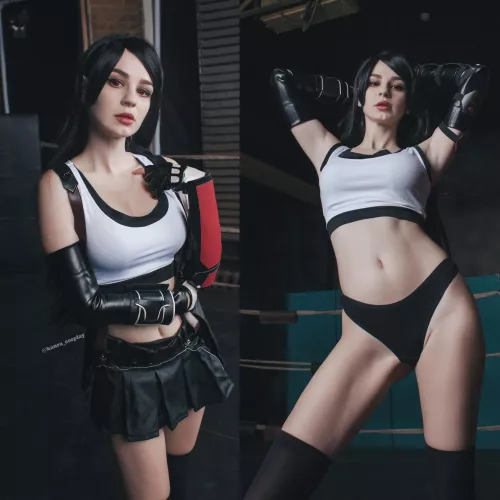 Tifa in cosplay or without? by (Kanra_cosplay) by Kanra_Cosplay