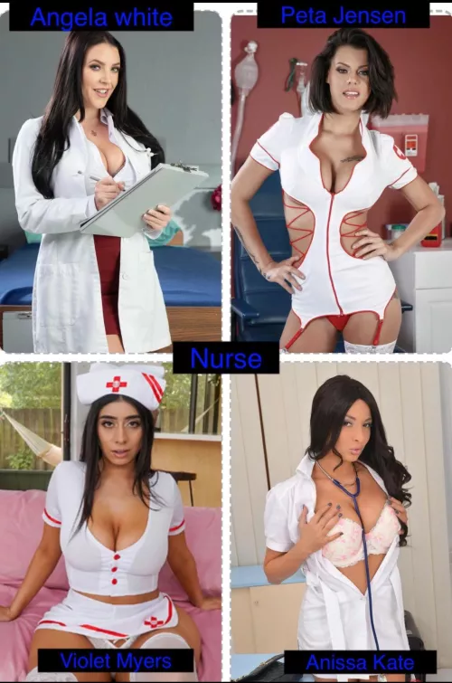 Which nurse do you want to look after your cock? by Gooneruk69