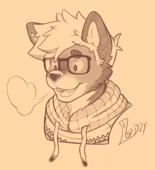 Winter marten (art by me) by Lt_Zodd