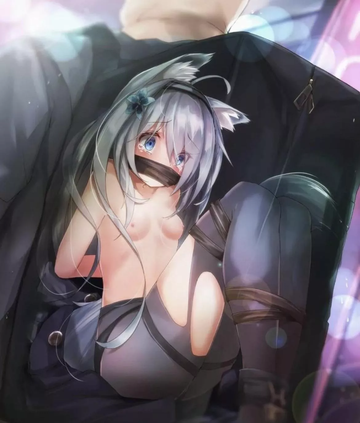 You find her gagged and bound on the side of the road, a sticky note reading “free use ;)”. Which part of her would you break first?  posted by HabitMelodic5111