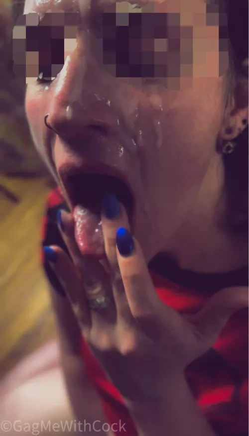 You got cum in my eye lashes  by GagMeWithCock
