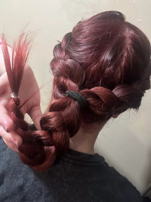 Beautiful Braid hairstyle i did today 🥰  by Electronic_Fennel367