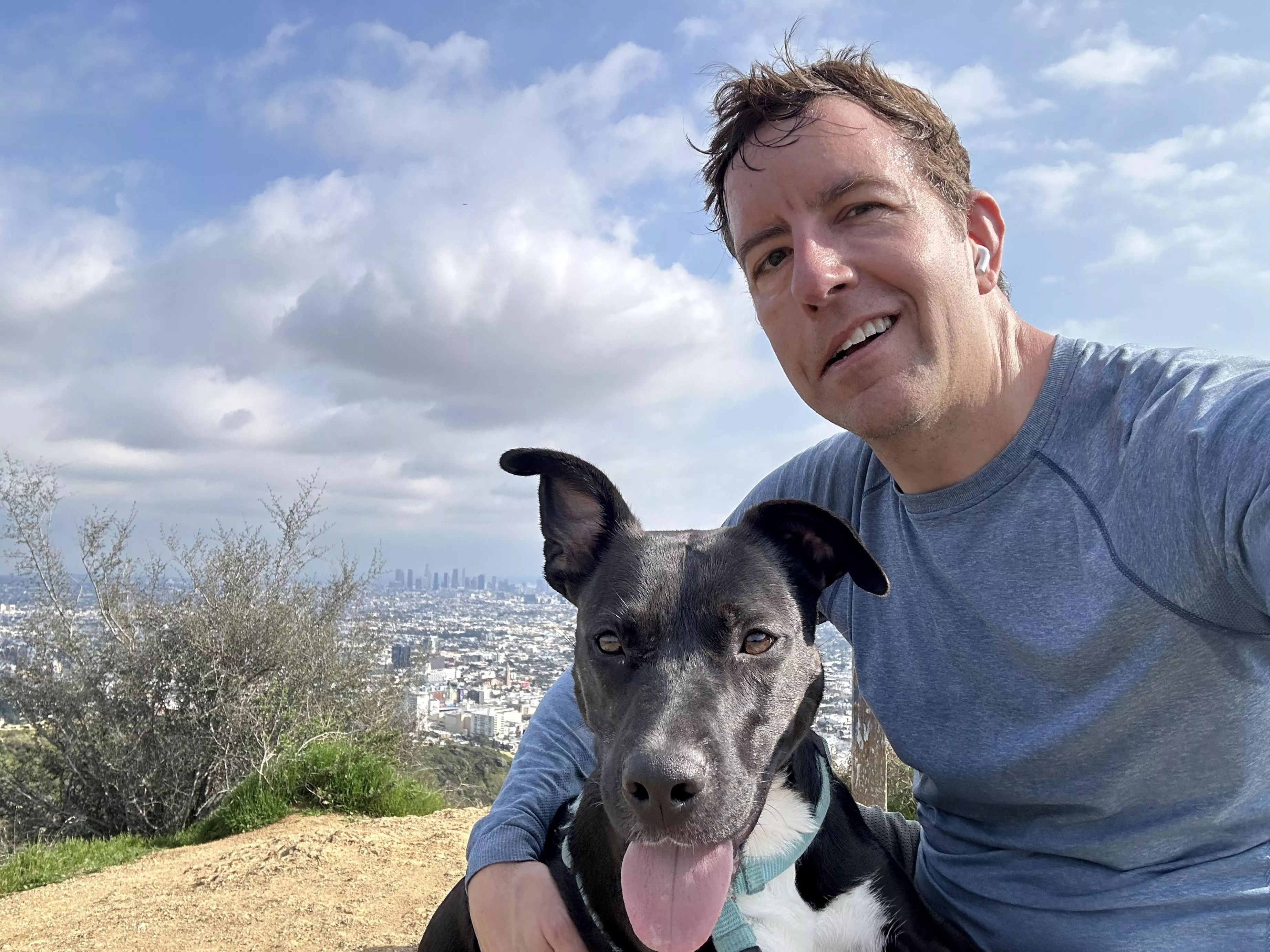 Cocoa and dad summit Runyon Canyon! Who wants to join us? posted by TravisRichey