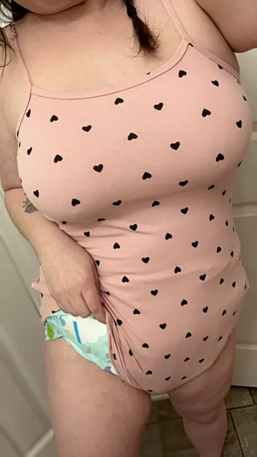 Diaper girl with big 🍒?  by lilbarefootprincess