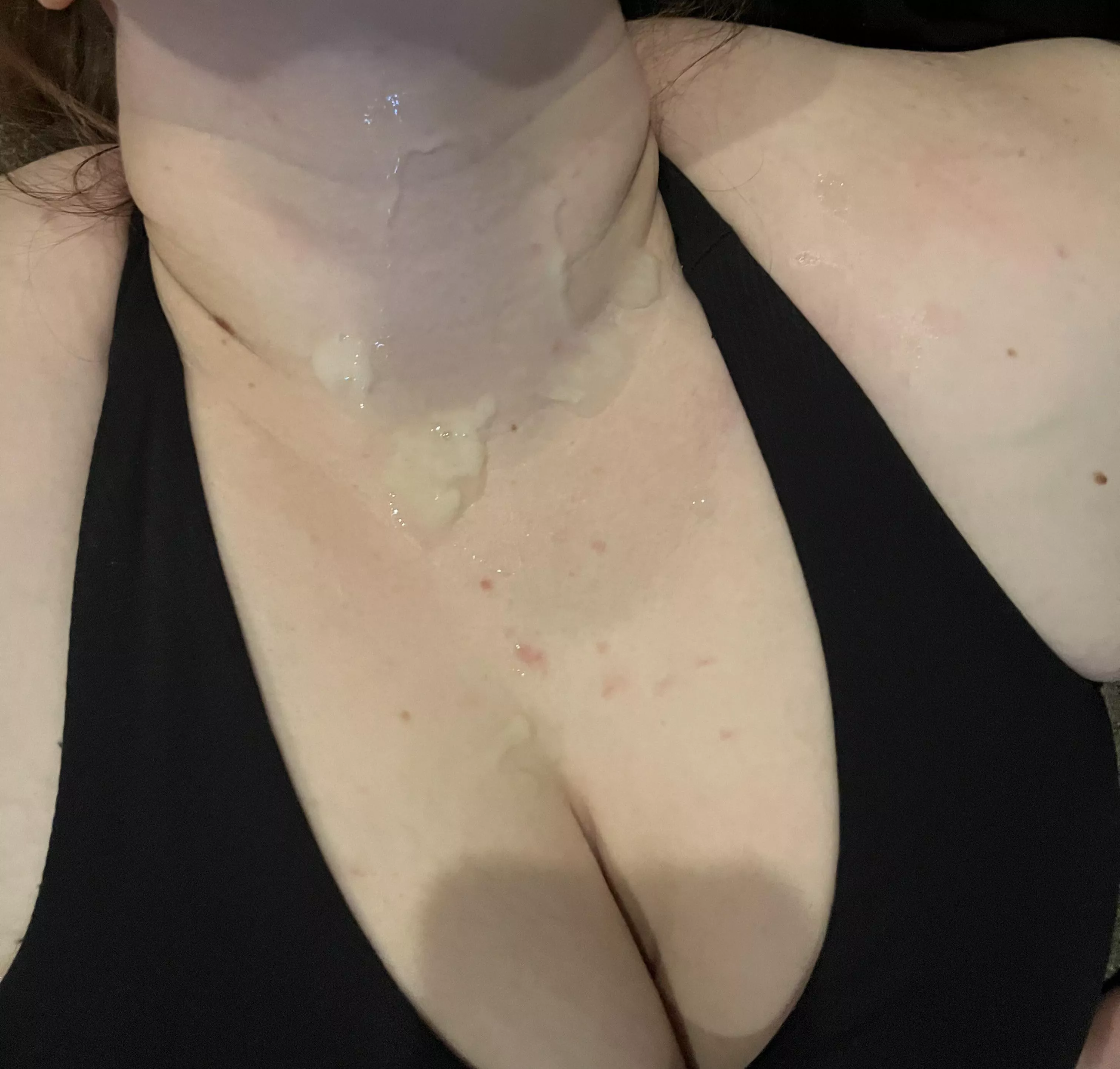 Exploded on her chest and neck  posted by Top_Project5351