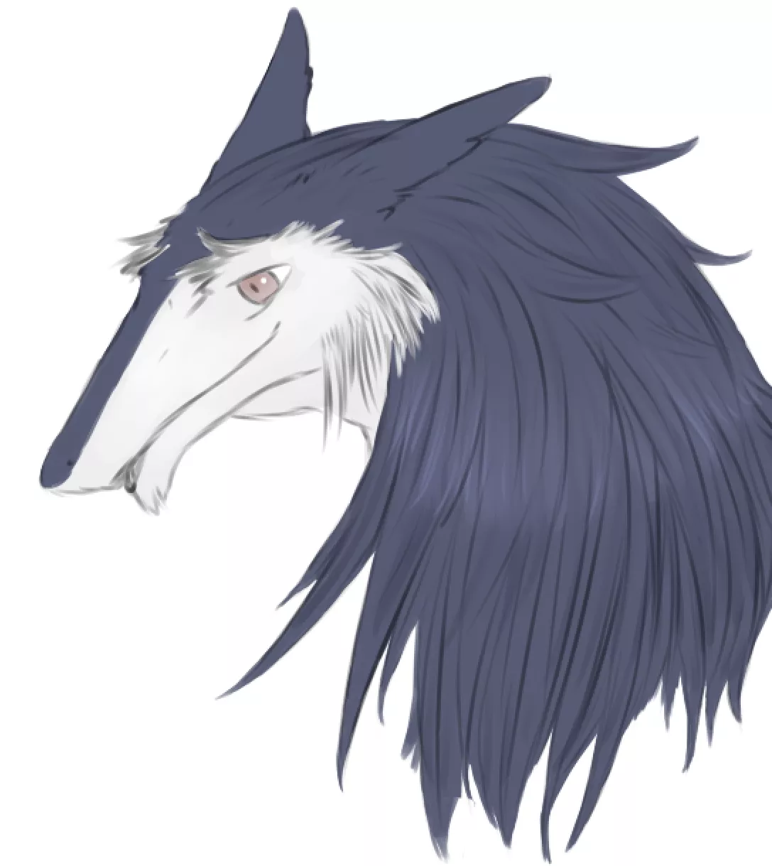 Fuzzy hairy Sergal (art by me) posted by theavalithatcooks