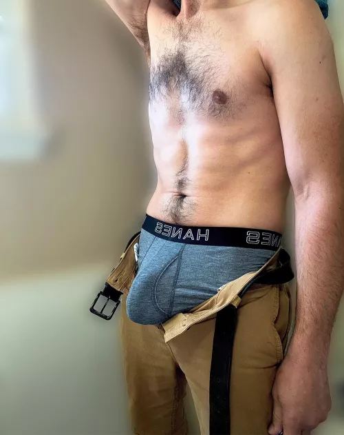 Had to take out my bulge when I got home from work 🥵 by PhenomenalUnicorn