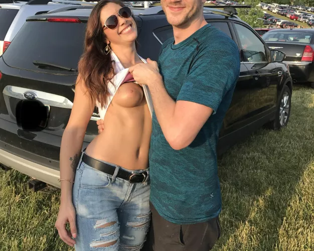 Hubby is always happy to assist in my love of exhibitionism by Emma_Rose_24