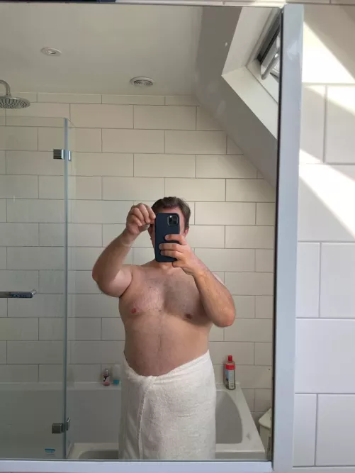 Post Shower Bear by itsasecretbut