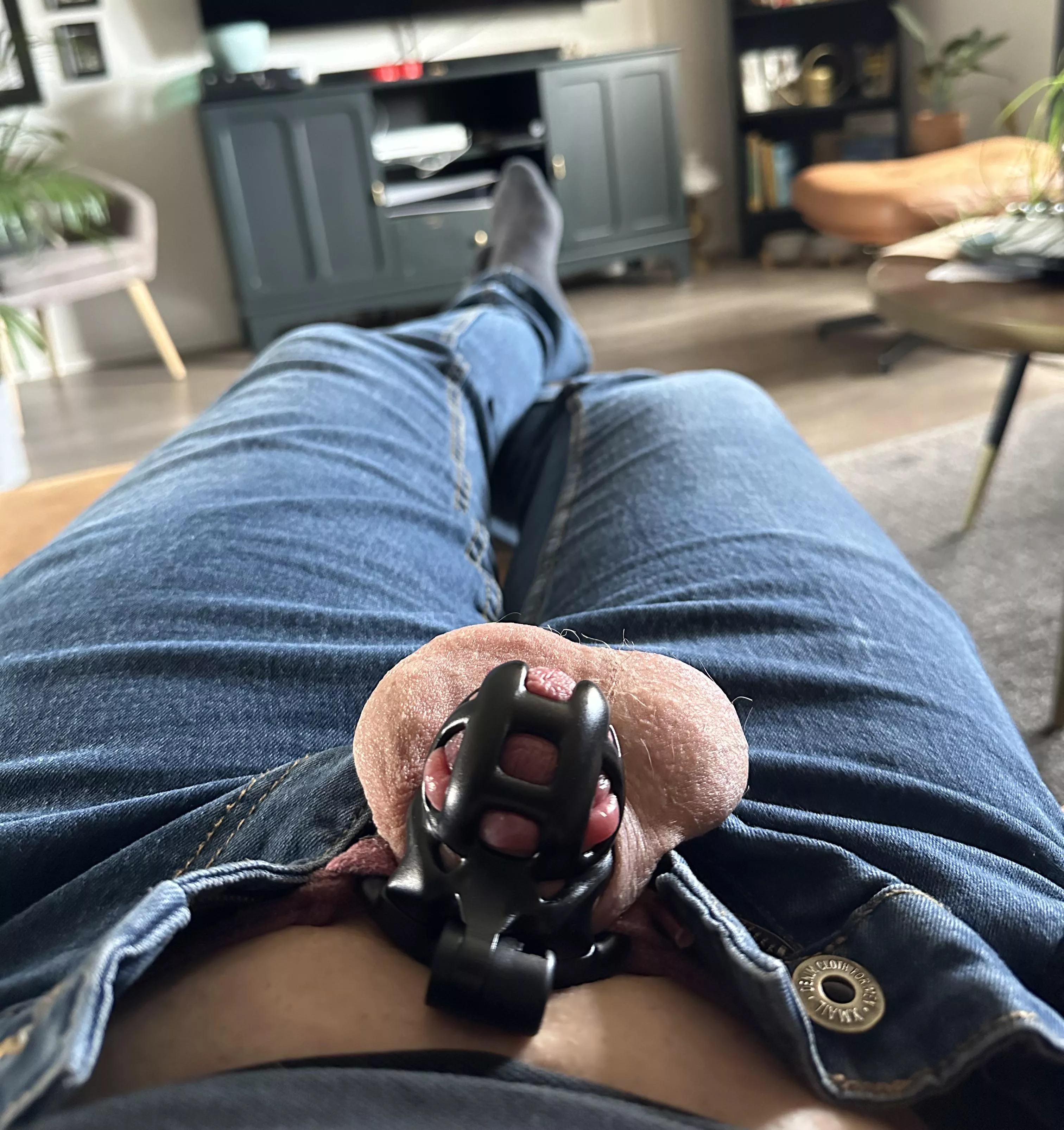 Spending my day locked. posted by Gaysub20m