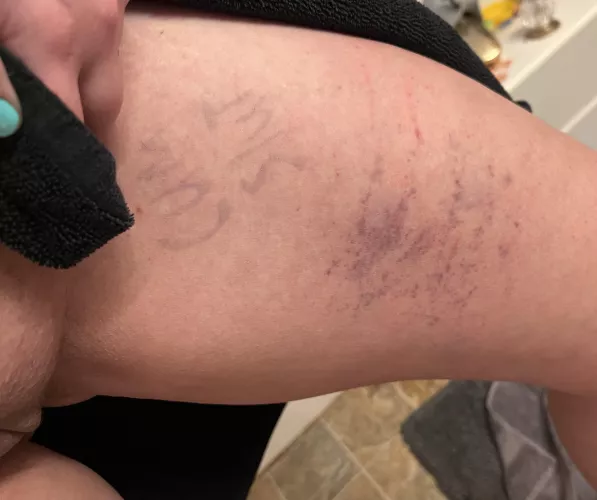 When last nights evidence won’t wash off by LaGa2015