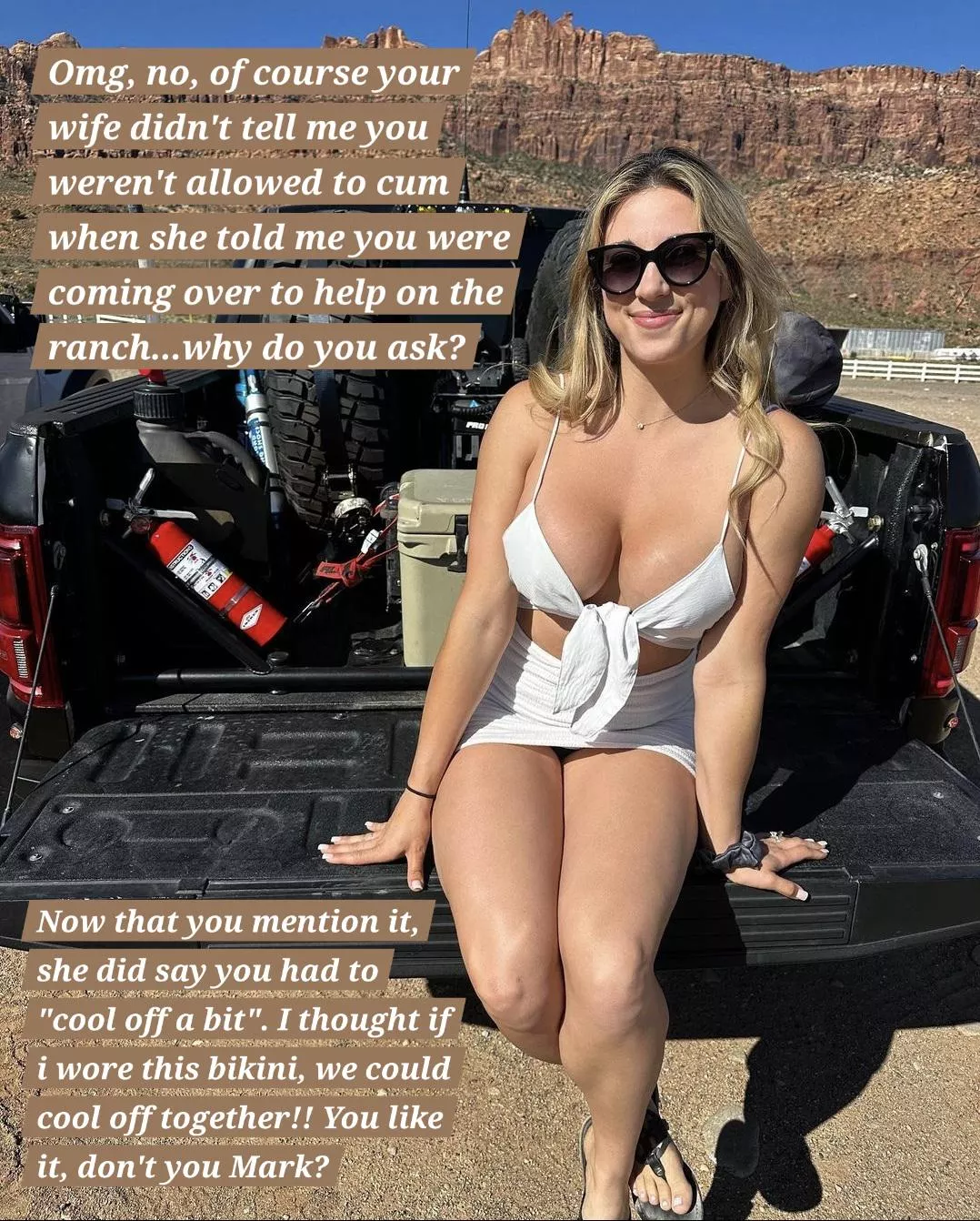 Wife's friend isn't making your lockup easier! posted by flamingzebraface3