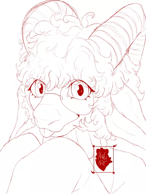 (art by me) art raffle progress (3/3) by -Khafu-