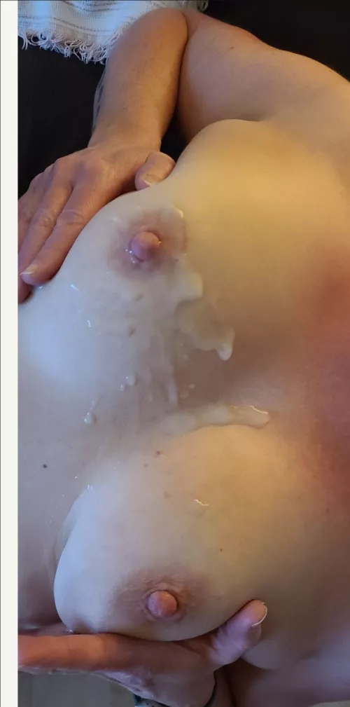 Cummy wife tits by Ok_Mind3182