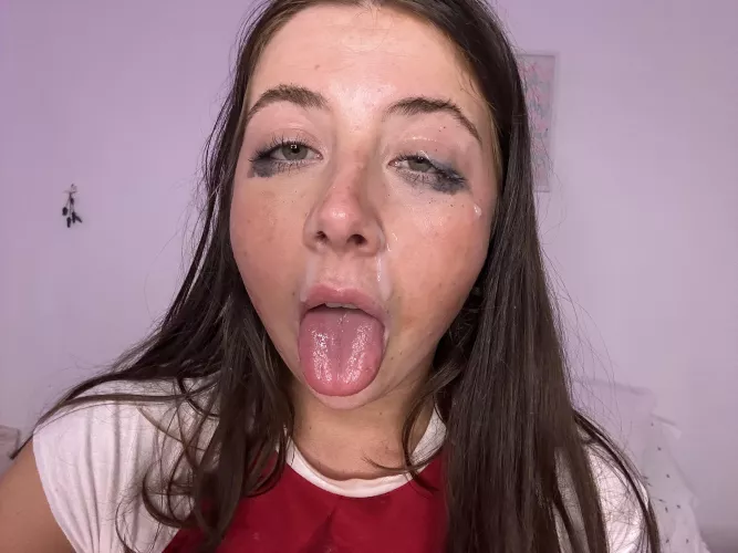 Does my face look good with cum all over it? by ConcertGlittering889