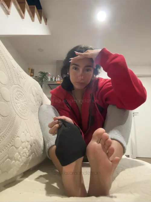 I bet you can’t resist burying your face in my soles, can you? by TequilaSaraandlemon