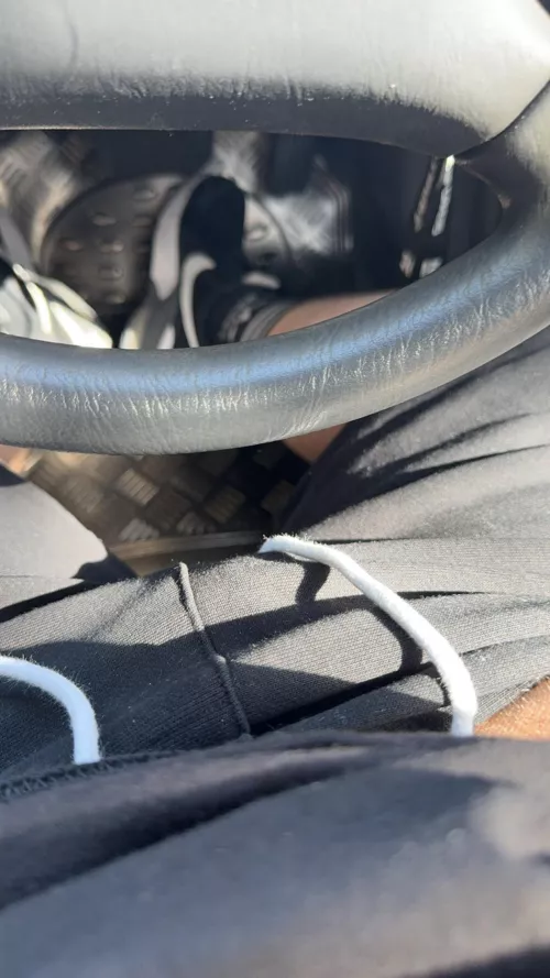 I love sitting in the car rubbing on (m)y cock by ThickCro