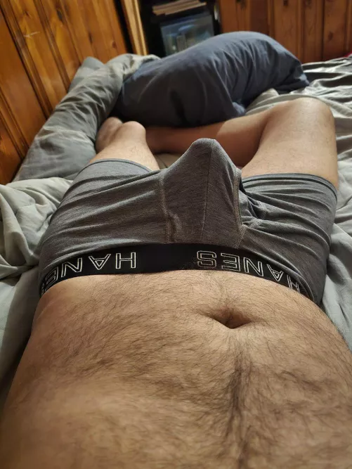 I've positioned my morning wood perfectly  by Deeper_Ole33