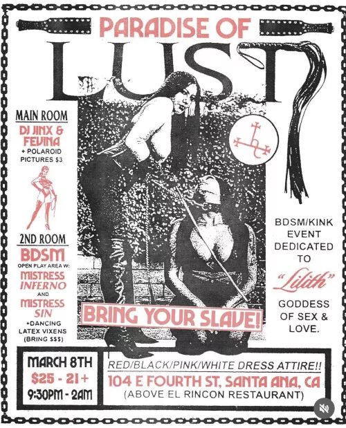 Kink event in Santa Ana Friday by SpringOrnery1933