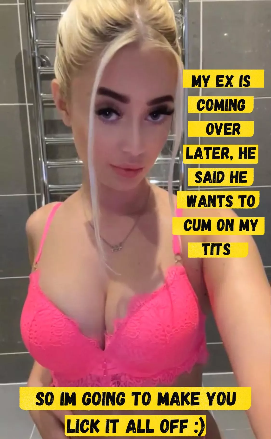 My ex is coming over later. posted by SlimyDrusmming