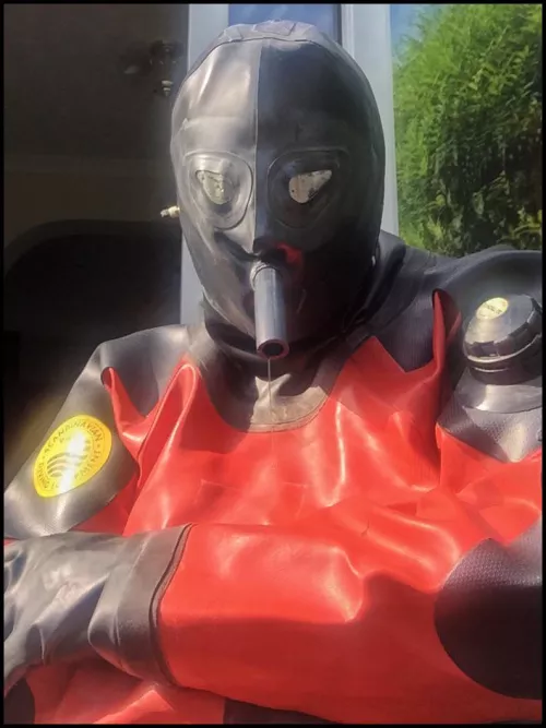 Rubber Drysuit…… on a bloody hot day! 🥵 by Technical_Magazine88