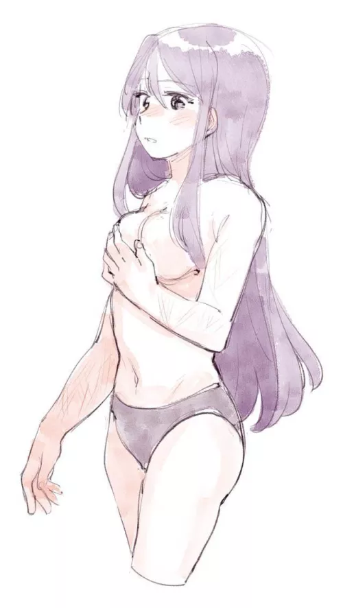 Self-conscious Yuri finally coming to terms with her body 💜 (breakfastb) by HabitMelodic5111