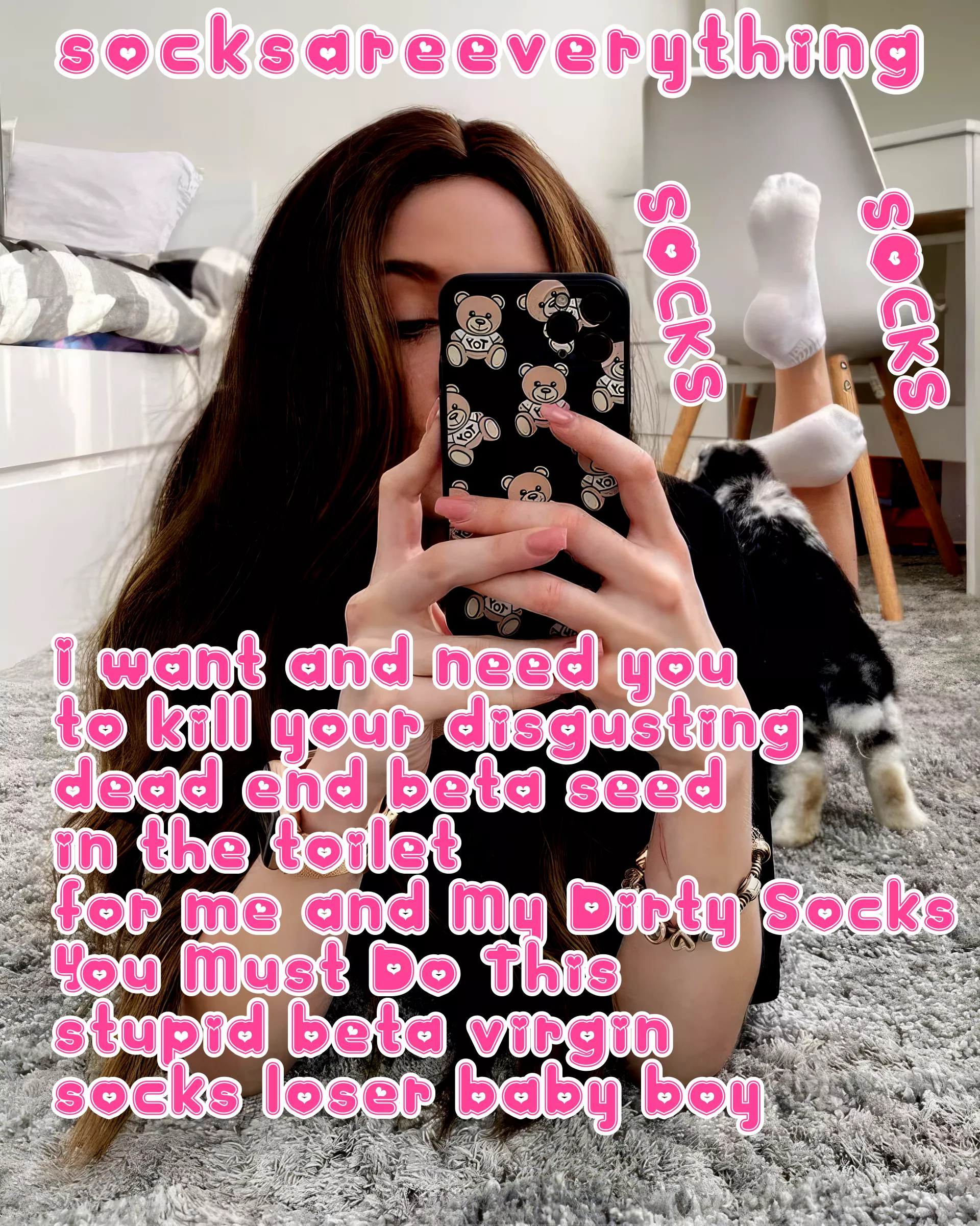 Stupid beta seed belong in the toilet, spurt in toilet and flush it in the drain loser baby boy! posted by SocksAreEverything