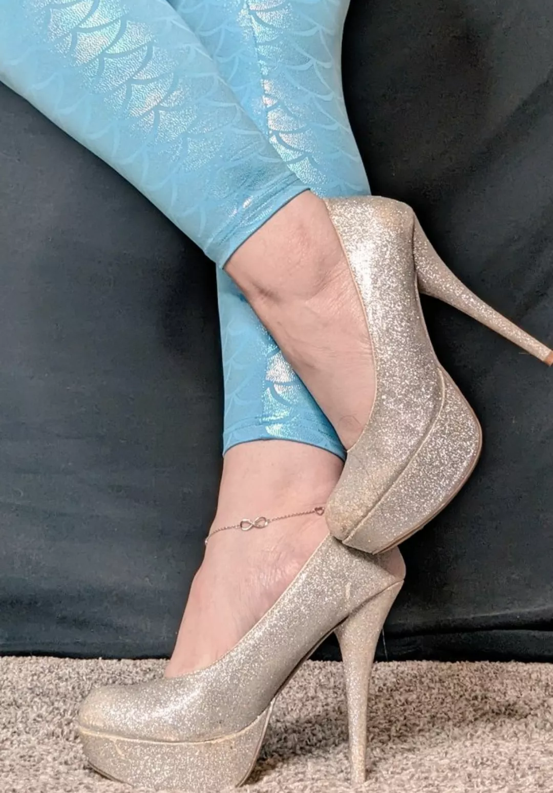Wearing my favorite most loved heels  posted by GoddessDiaLynn