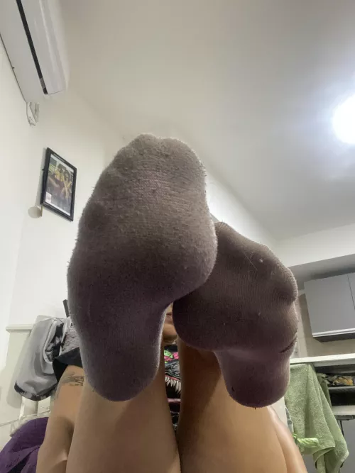 what a tough day today with these socks.oc (f) by sweetdamon