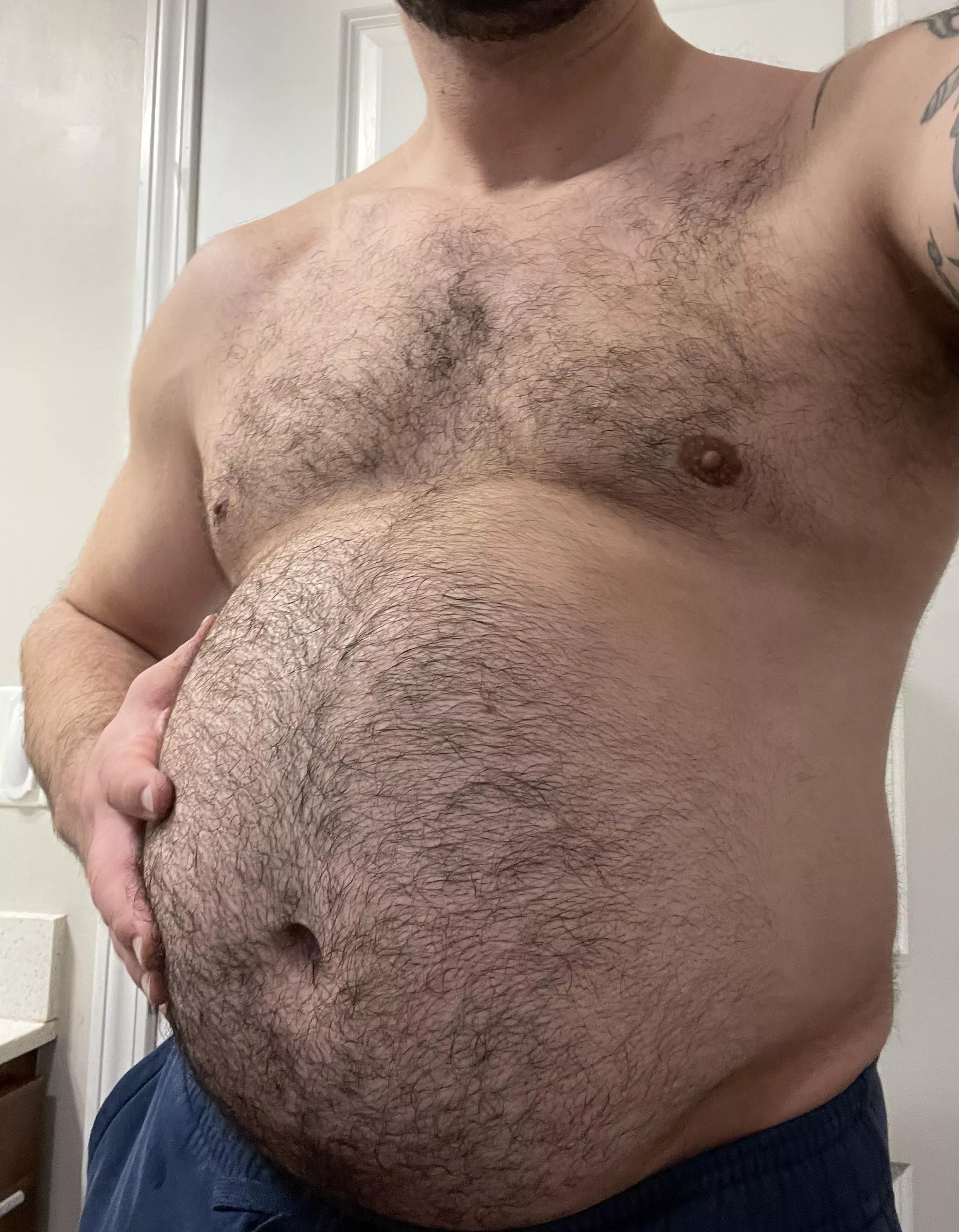 Who wants to rub my big beefy belly? posted by PupRaze