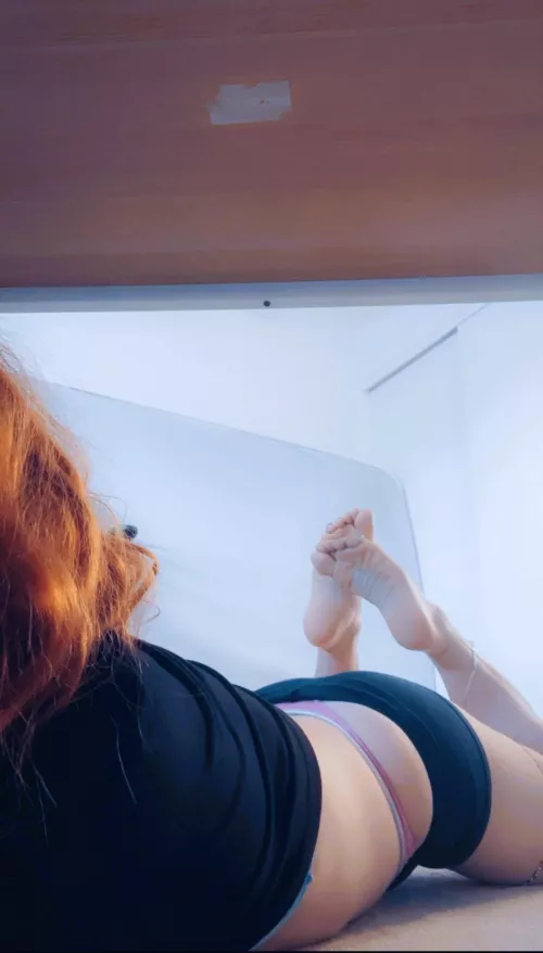 working on cable management under my desk by sissycaseyxx