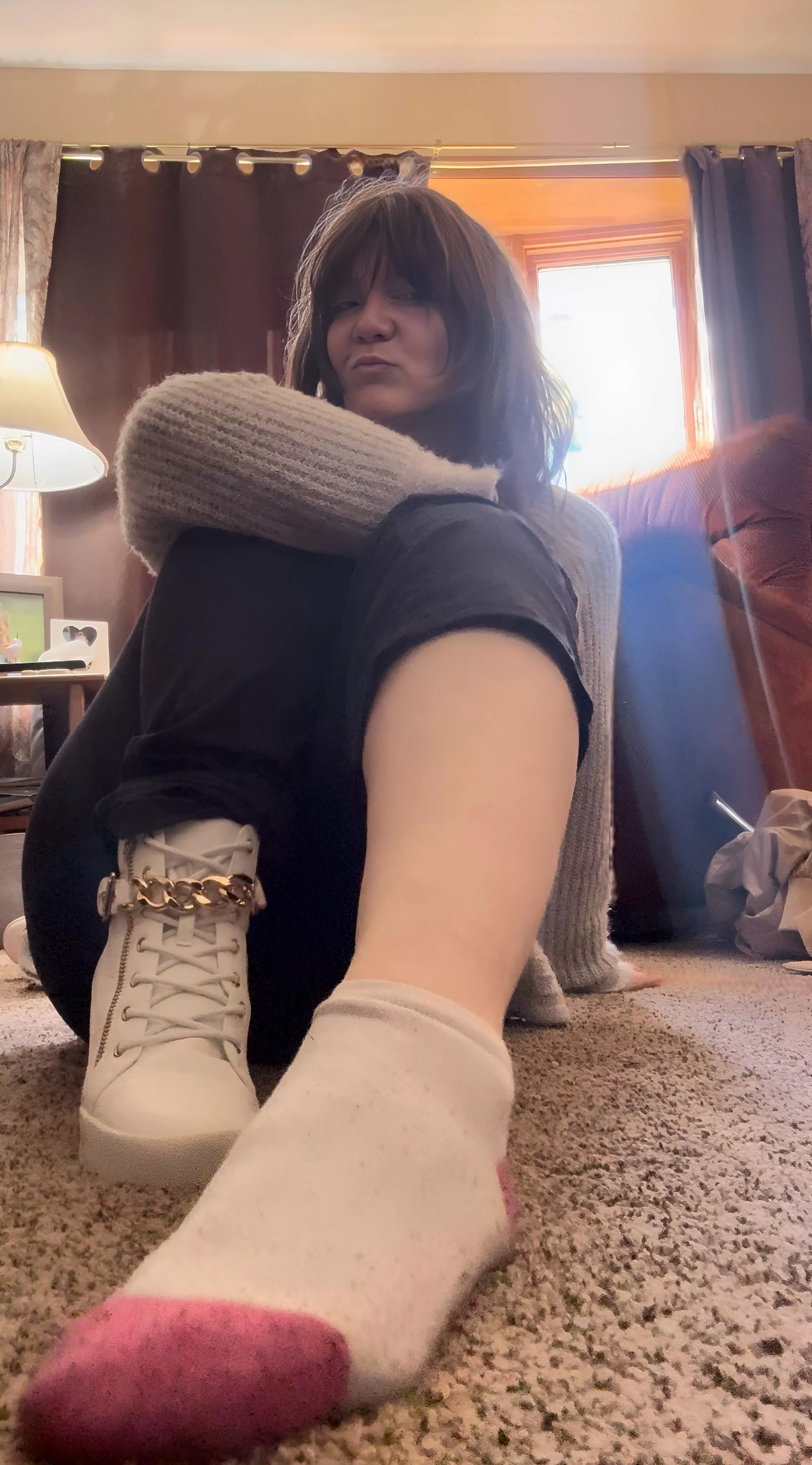 A single sock’s secret: the art of the smirk. posted by AverageAny3612