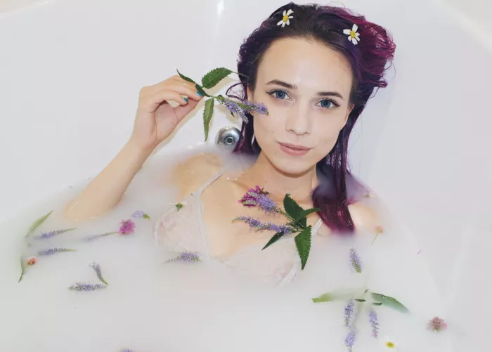 Bath with milk is healthy for skin by CharmingMistress