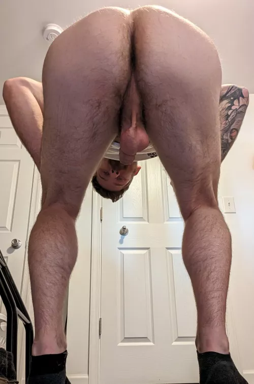Bent over after a day hiking by Parking-Bit1665