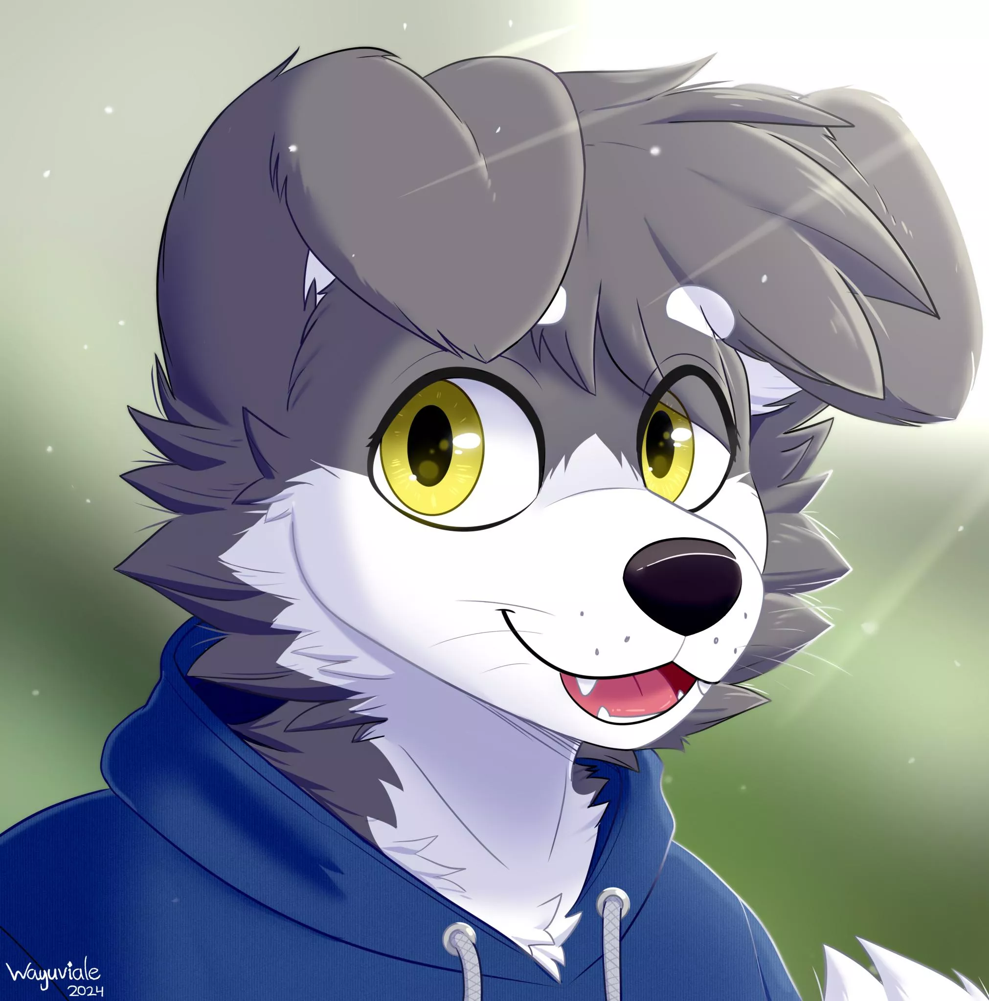 Bust for @/PuppyRuff1es on twitter (art by me @wayuviale) posted by vialewastaken
