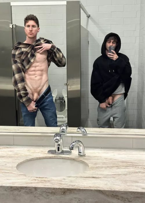 How's my V coming along? Don't mind my bro over there ;) by Stunning_Recording45