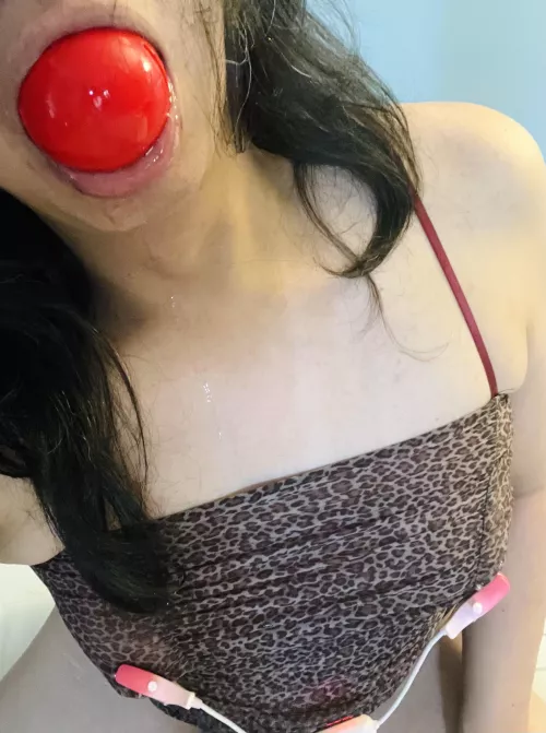 i drool just a bit w my Silencilicone Gag by overundermoon