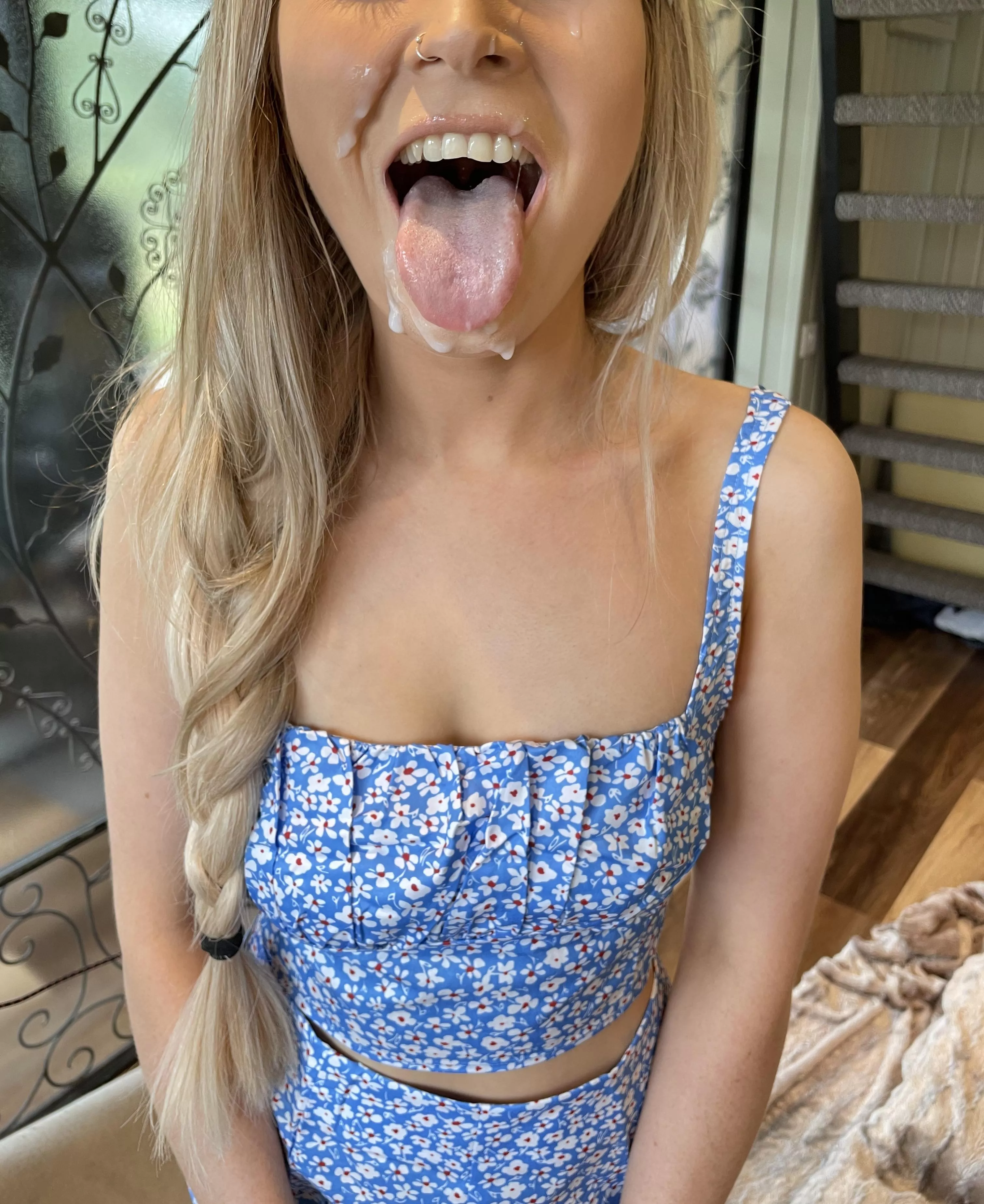 I’m happiest with cum all over my pretty little face  posted by gigi_summers