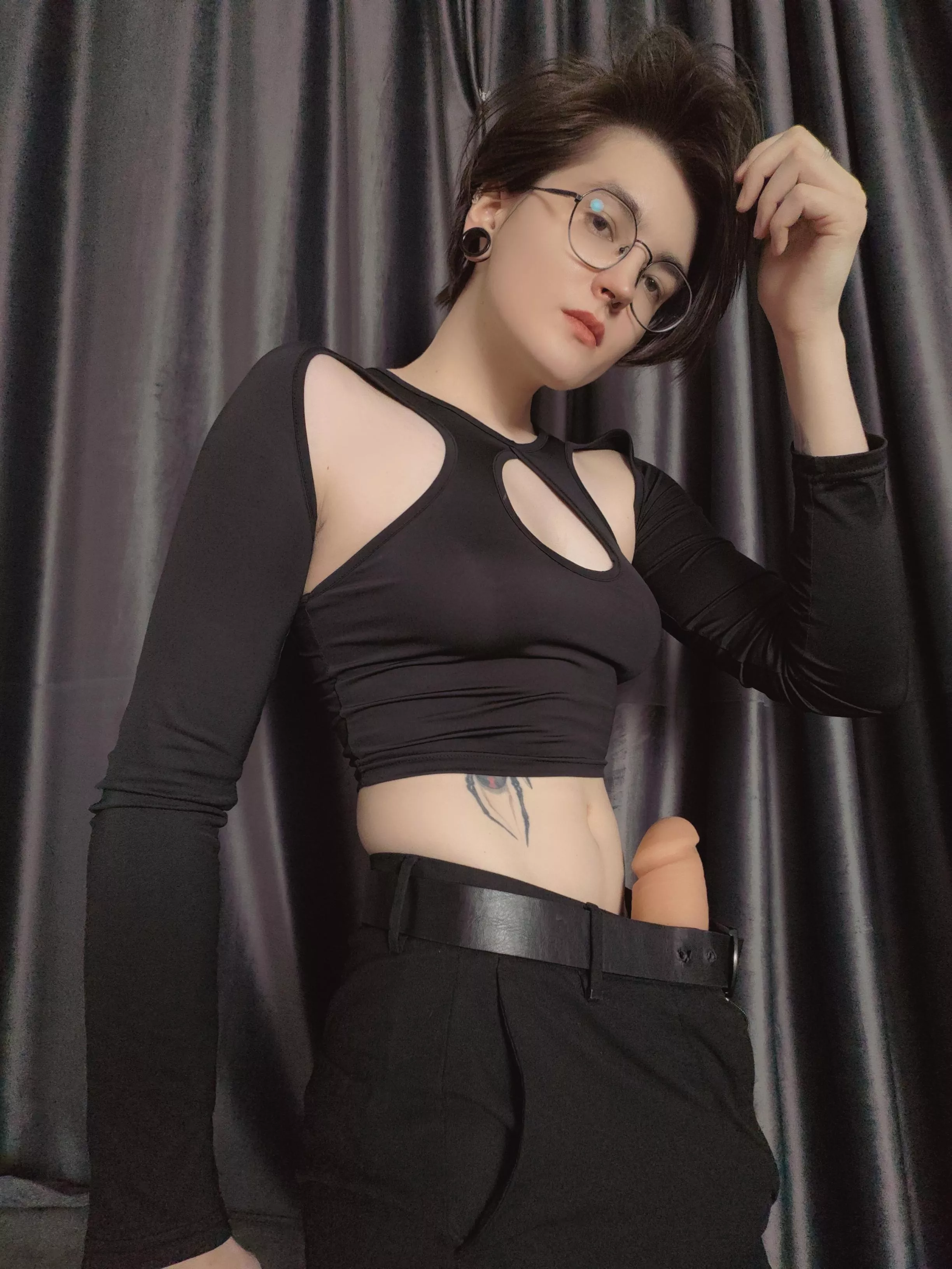 It's sticking out for you. Come closer babe posted by Information_Aromati