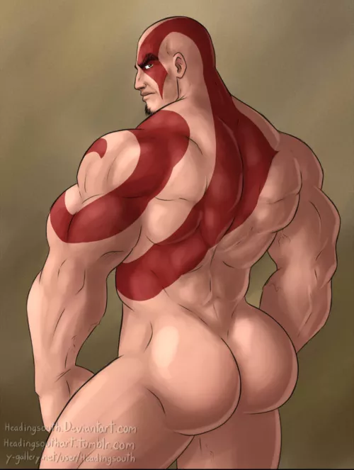 Kratos from God Of War by Igotadumbguybitch