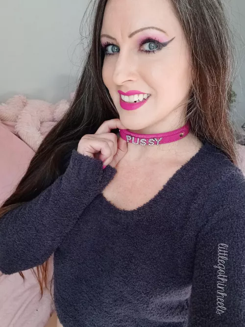 love the looks I get when I wear this collar in public by littlegothinheels