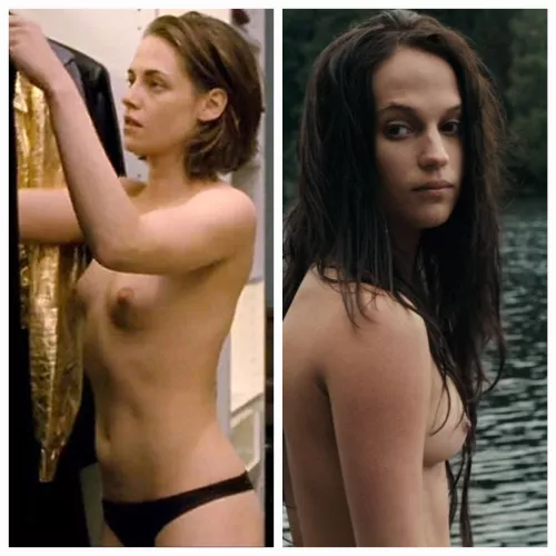 March Madness: Itty-bitty Titties Edition. Kristen Stewart vs Alicia Vikander, whose your pick? by ThePainGuru