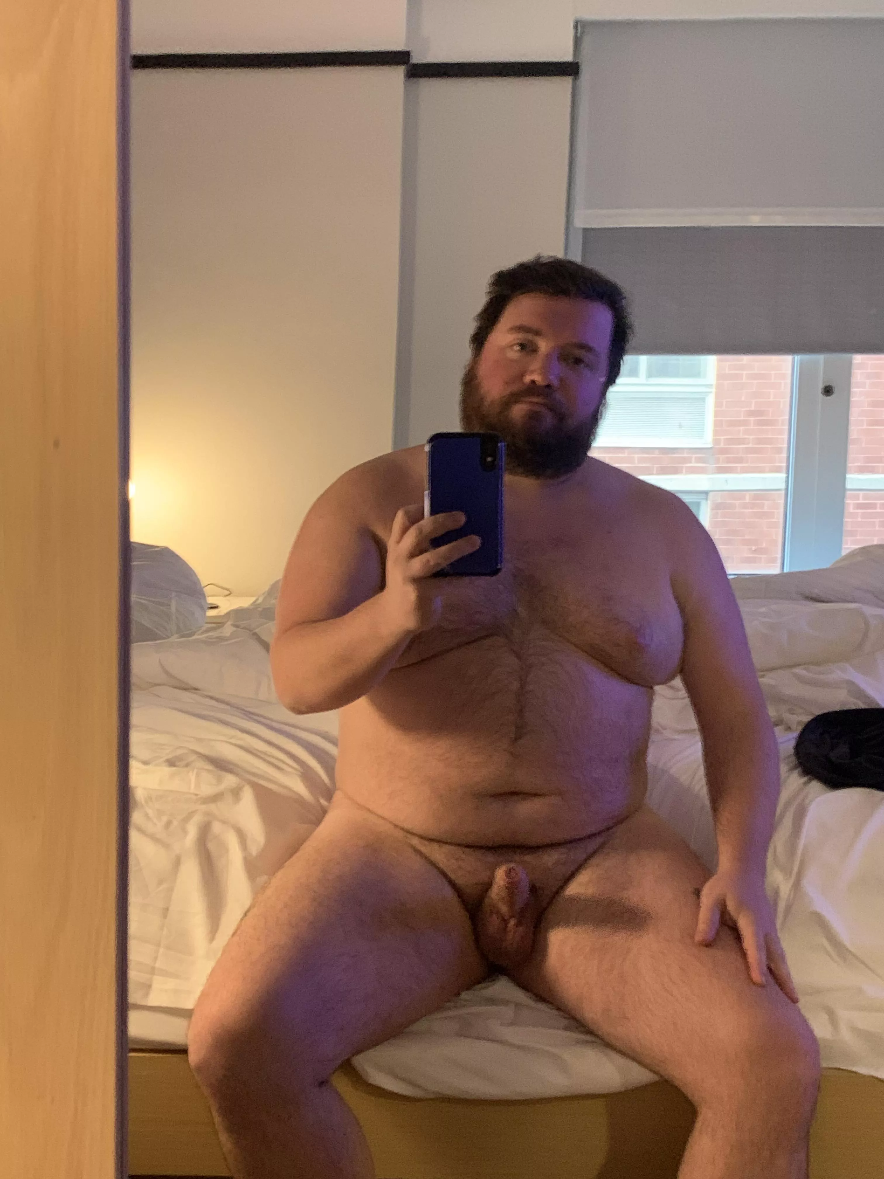 Morning wood in full affect. Still waking up here.  posted by ASundayDrive