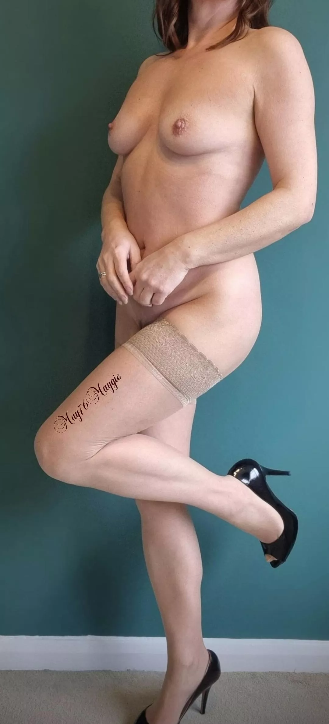 No clothes required....just heels & holdups (f) (48) posted by May76Maggie